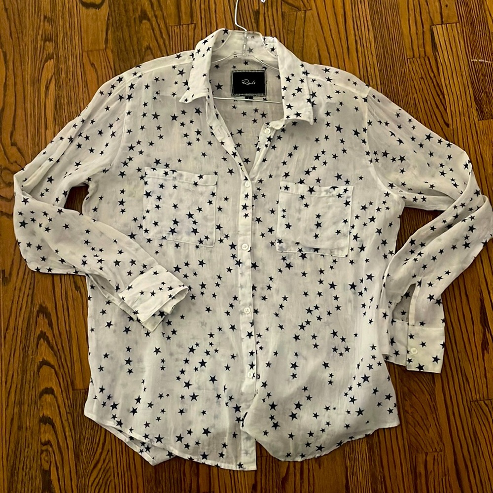 Rails “ seeing stars”cotton button shirt size large